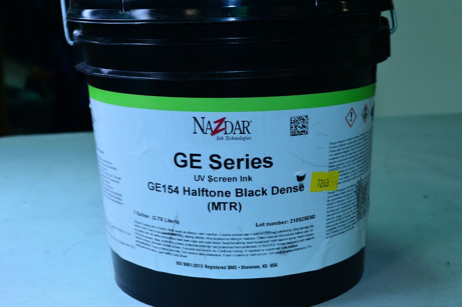Nazdar Ink Technologies Ge Series Uv Screen Ink Ge154 Halftone Black Dense 1g