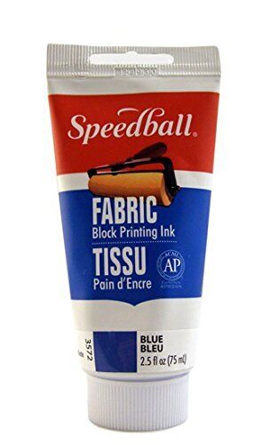 Speedball Fabric Block Printing Ink 2.5-ounce Blue
