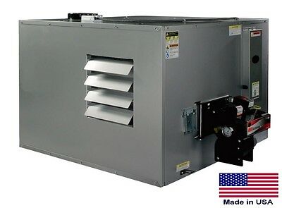 Waste Oil Heater Commercial Ductable - 300,000 Btu - Incl Thru Wall Chimney Kit