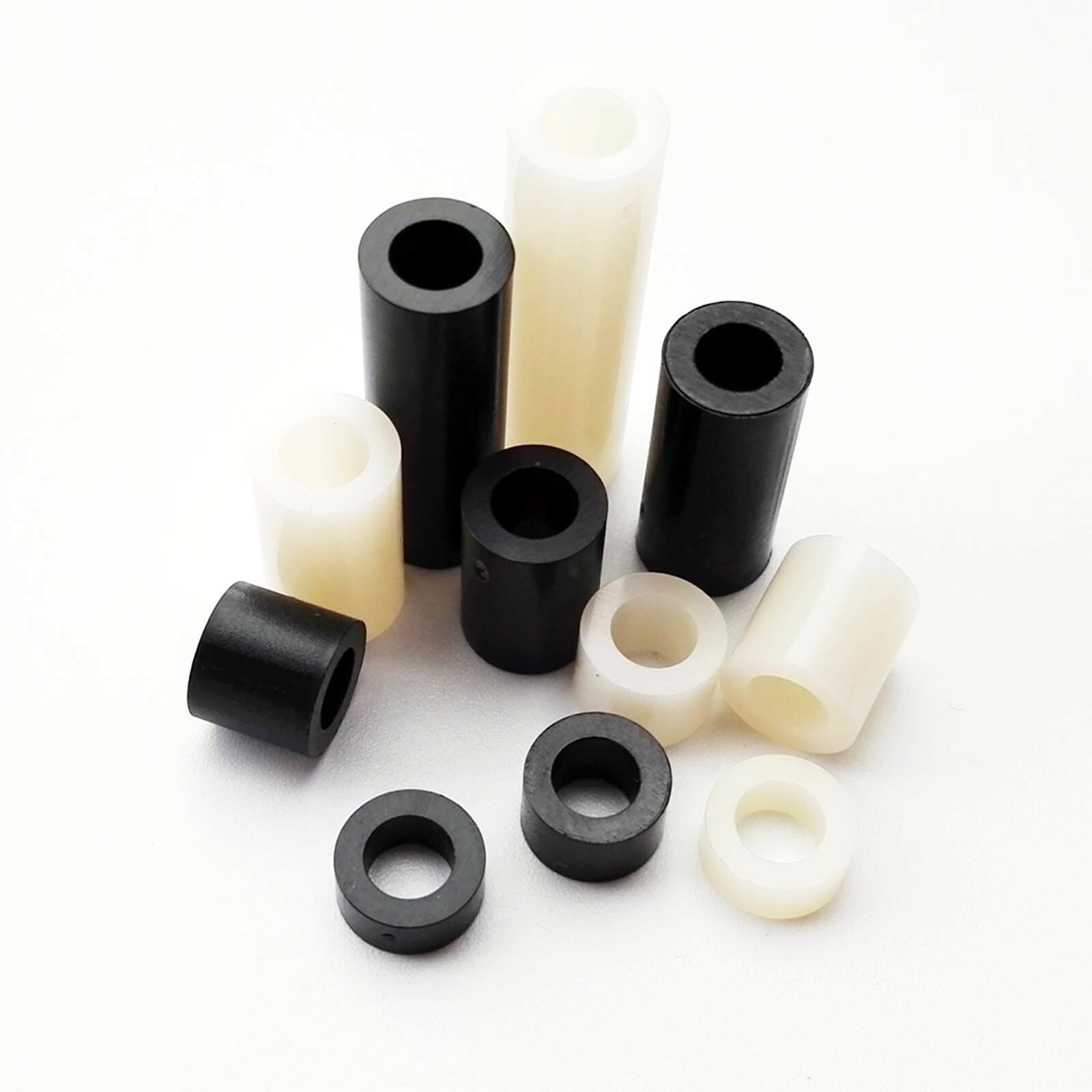 Inside Dia 4mm Plastic Nylon Abs Round Non-thread Column Standoff Spacer Washer