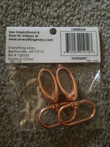 9 pkgs EVERYTHING MARY  Copper Swivel Clasp 