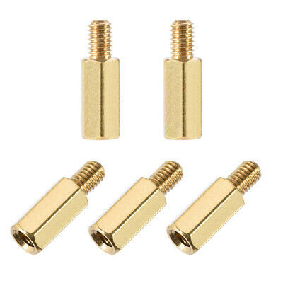 M4 X 12 Mm + 6 Mm Male To Female Hex Brass Spacer Standoff 5pcs