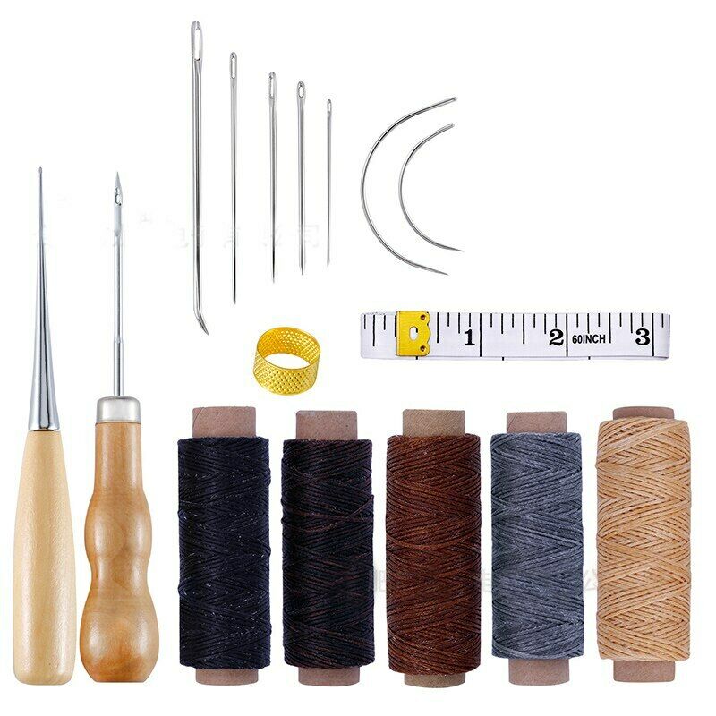 10pieces/set Leather Craft Diy Hand Sewing Tools Stitching Spiral Cone Thimble