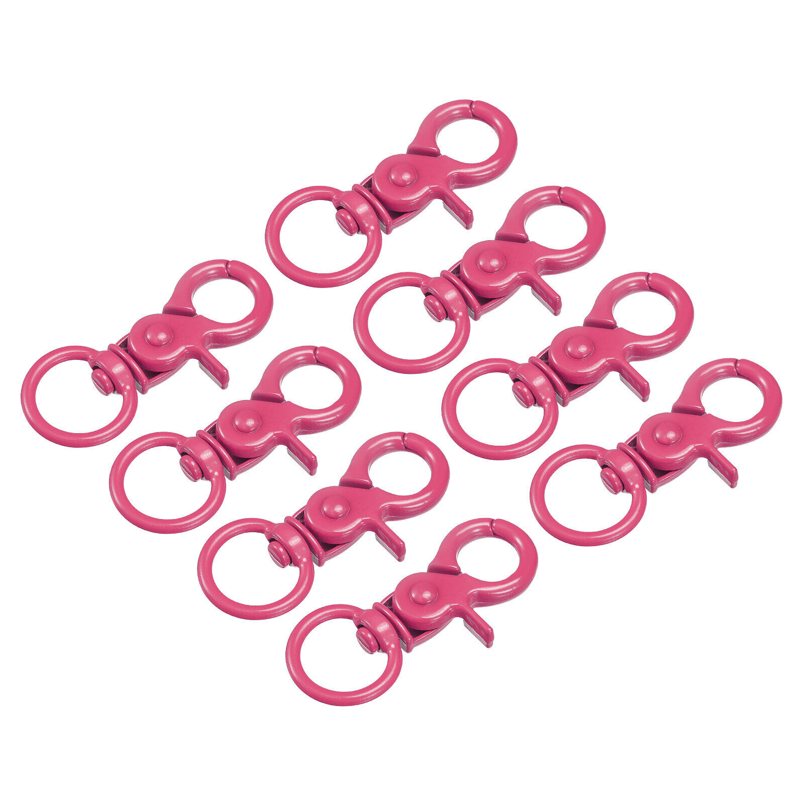 44mm Swivel Clasps Lanyard Snap Hook Claw Clasp For Diy Rose Red, 8pcs