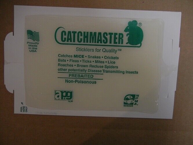 72 Catchmaster Peanut Butter Flavor Glue Boards Mouse Control
