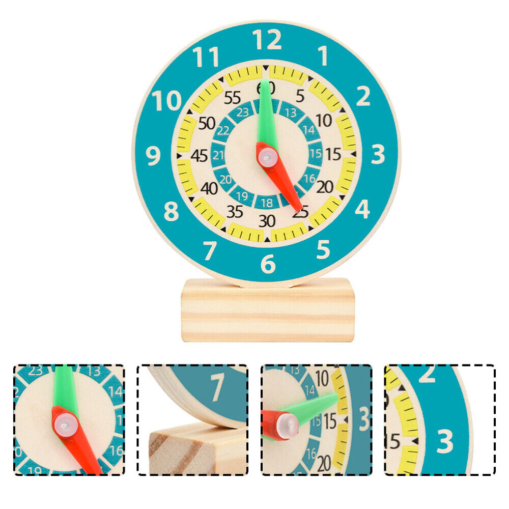 Wooden Assemble Clock Practice Learning Clocks Telling Time Teaching Clock