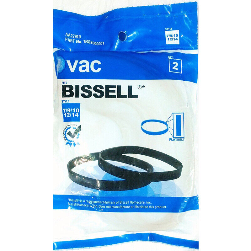 Bissell Vacuum Belt For Belt 2 Pk