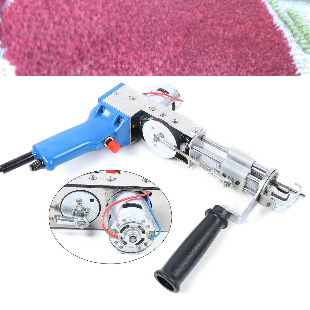 Electric Carpet Tufting Gun Carpet Weaving Flocking Machine Loop /cut Pile 110v