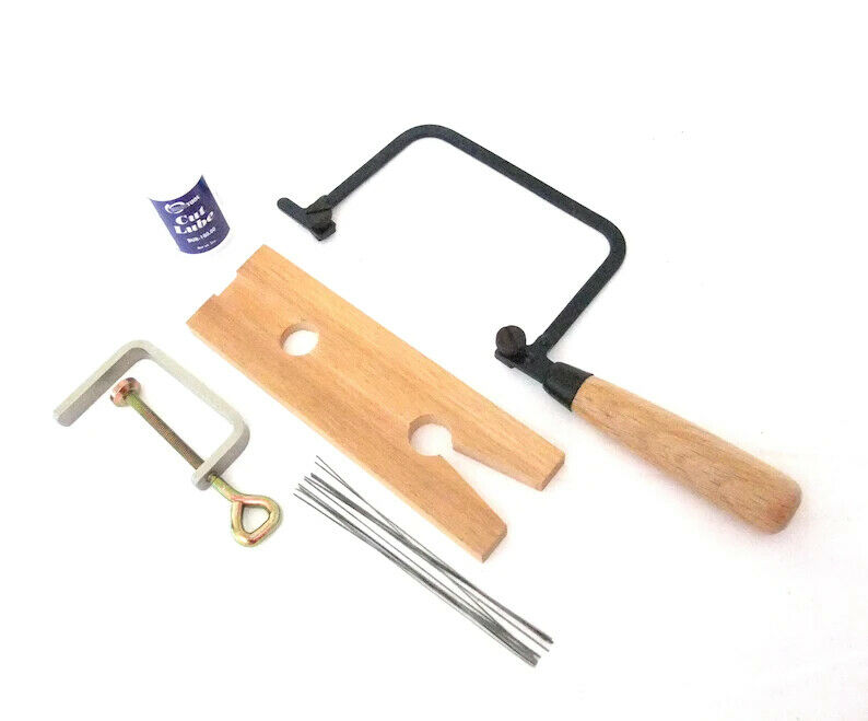 Crafters Saw Kit Twelve Blades Cutting Lube & Vise