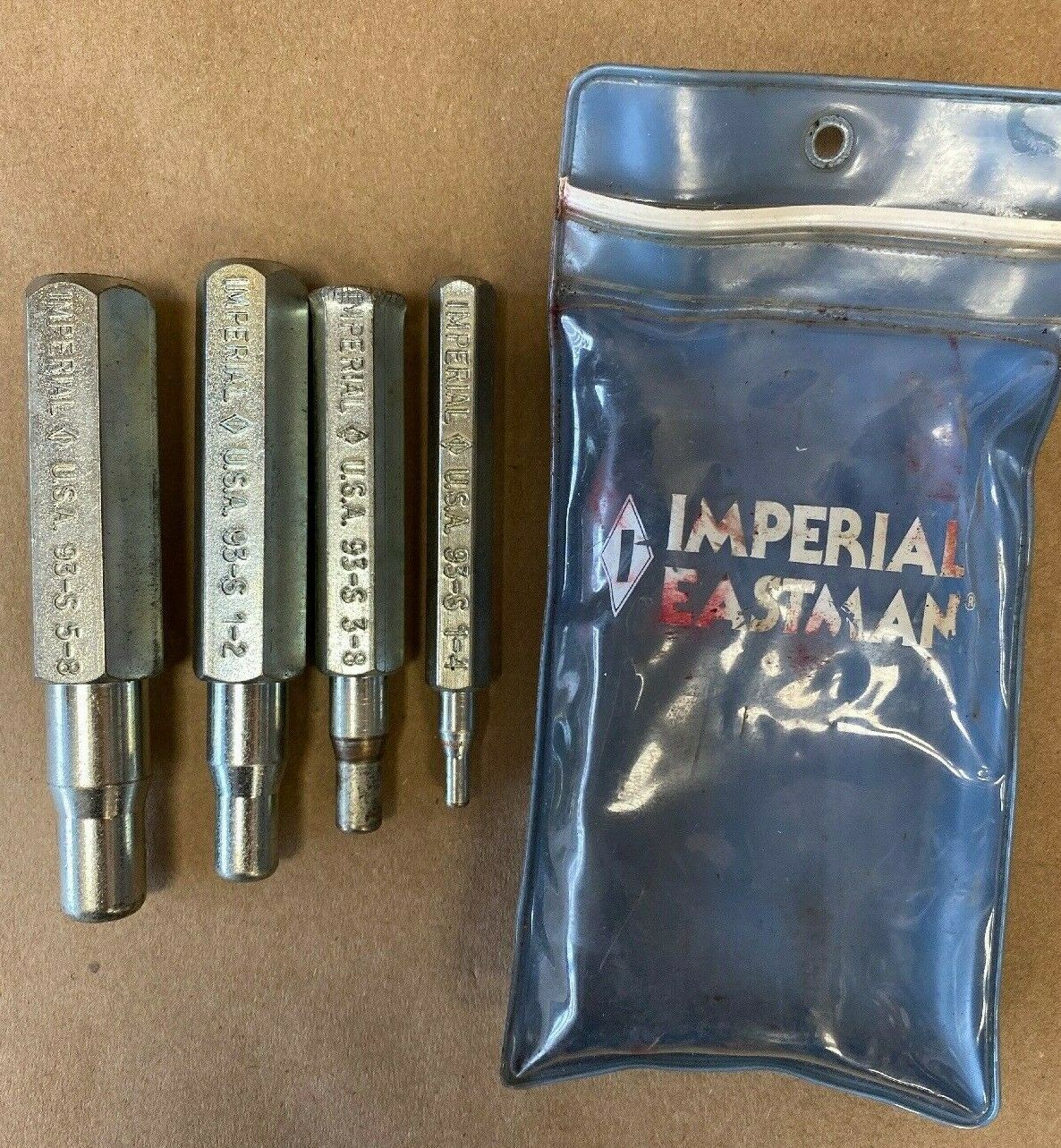 Imperial Eastman Punch Type Swaging Tool Model No. 93-s 5/8'', 1/2", 3/8", 1/4"