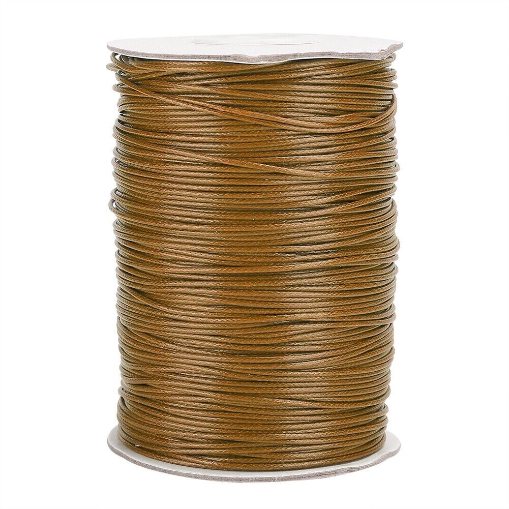 (8brown)03 Waxed Cotton Cord Sewing Thread 160m Diy 6 Colors Clothing