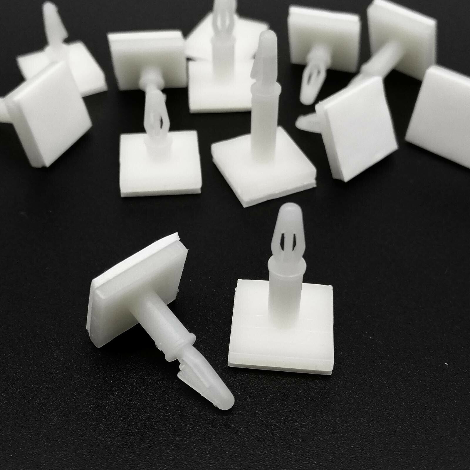 25pcs Adhesive Glue Nylon Plastic Standoff Spacer Snap Fixed Stick Pcb 3mm Hole