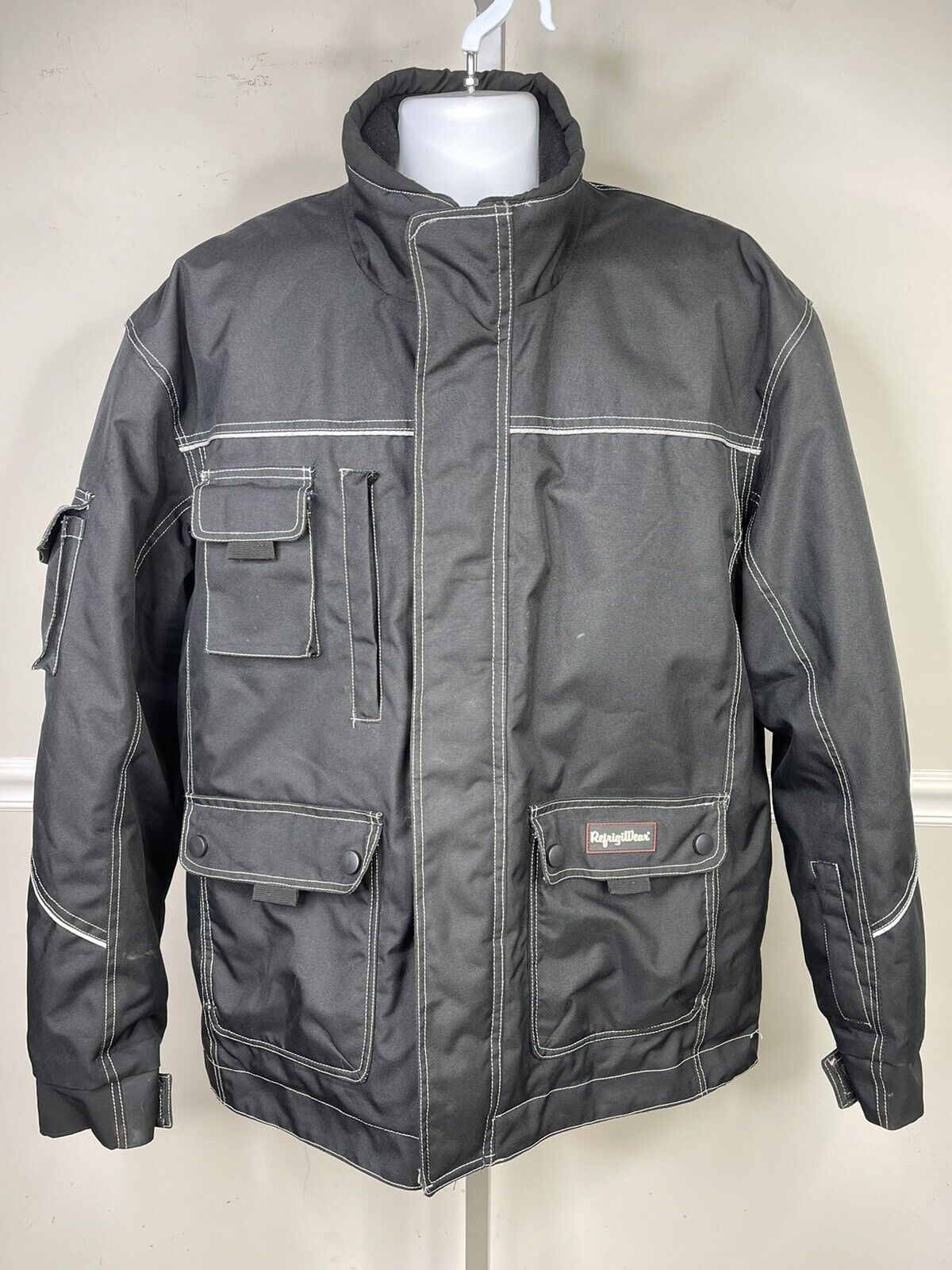 Refrigiwear 8042  Jacket Men’s  Black Xl Coat  Lots Of Pockets Work  Ergoforce