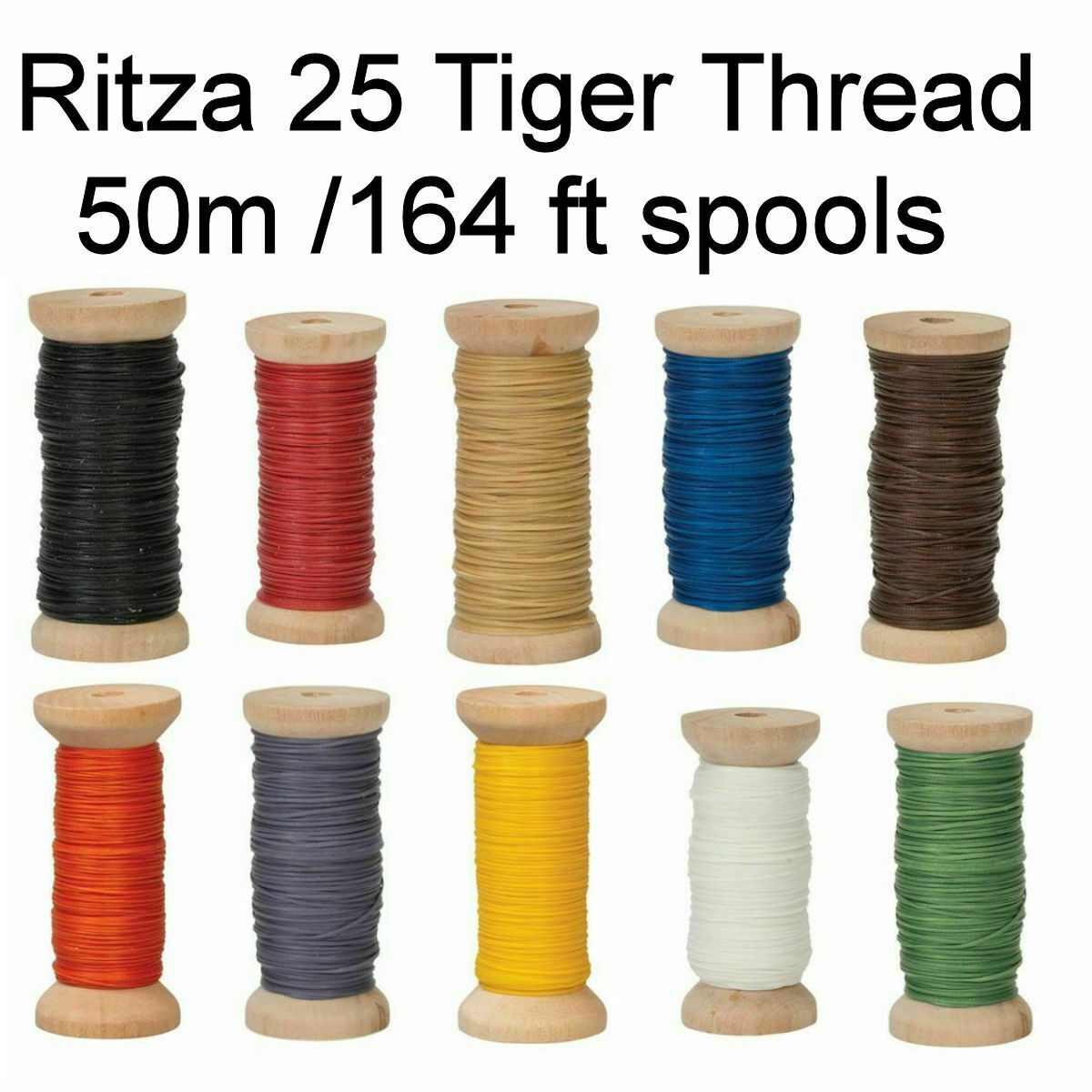 Us Seller Ritza Tiger Thread 50m Spool** 164 Ft .8mm _.6mm_1mm_1.2mm Leather