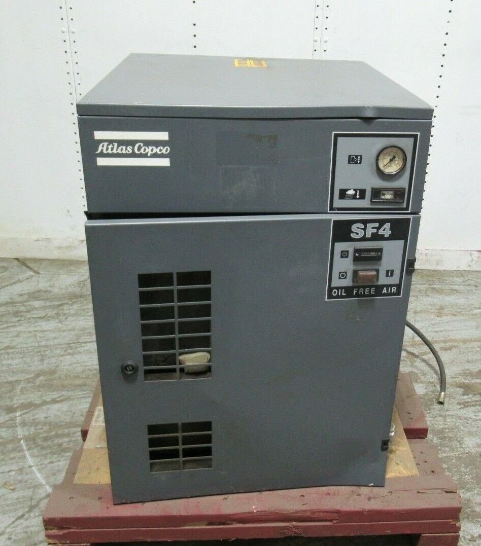 Atlas Copco, Model Sf4, Oil Free Scroll Compressor