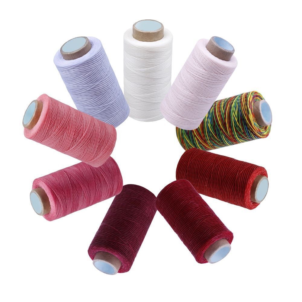 Polyester 150d Diy Waxed Thread Cord String Leather Sewing Hand Wax Stitching