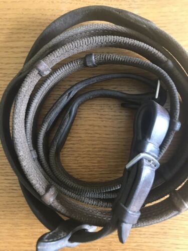 Tough 1 Brown Leather Side Reins w/Elastic Ends 52-53