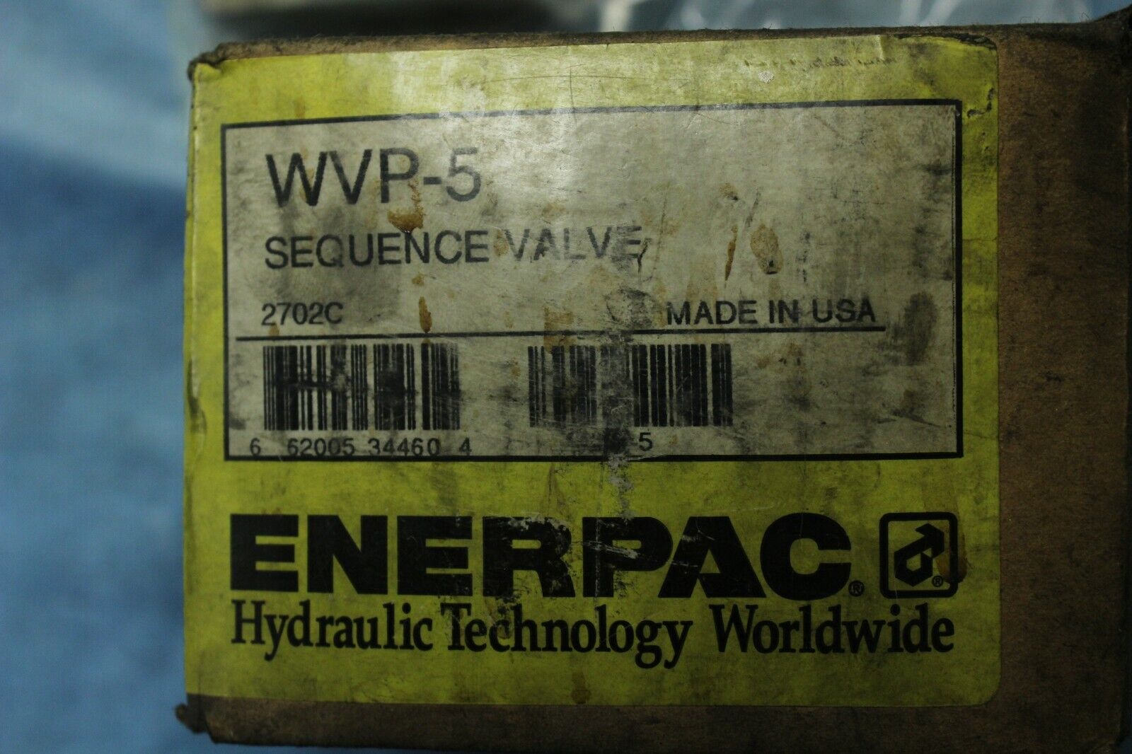 Enerpac Wvp5 A2298c Sequence Valve (new)