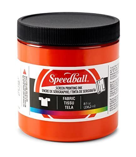 Speedball Art Products Fabric Screen Printing Ink 8 Fl. Oz Orange 8 Fl Oz