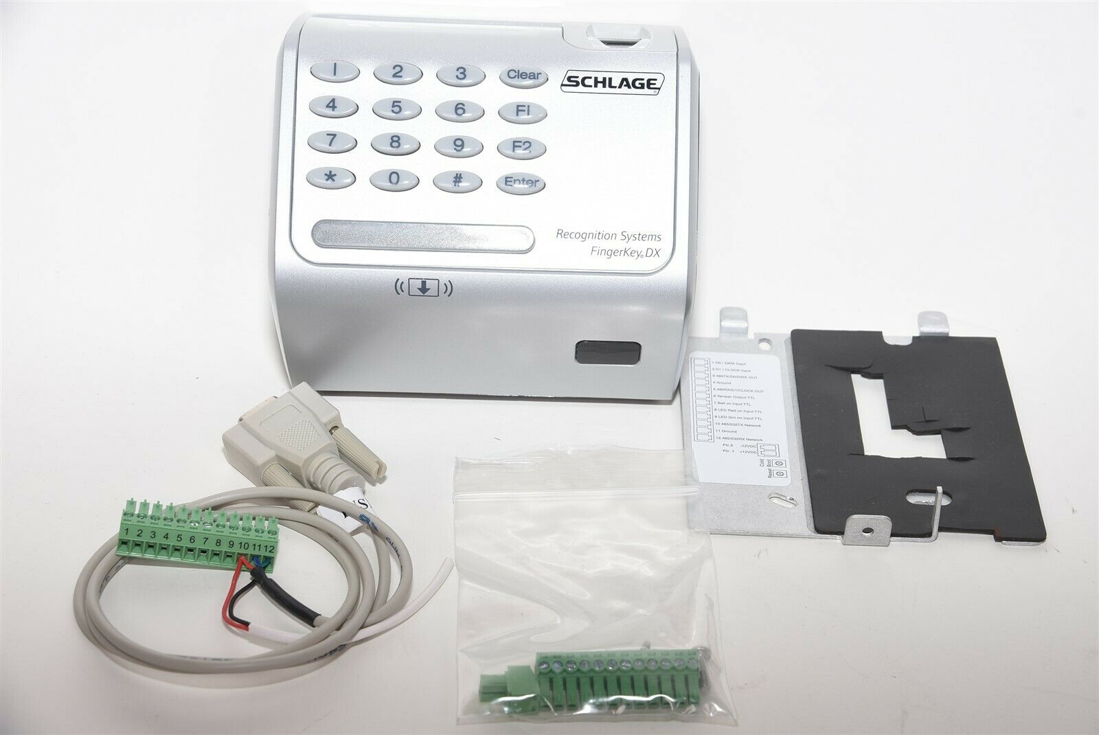 Schlage Ir Recognition Fingerkey Dx-2000 Biometric Finger Print Scanner Reader