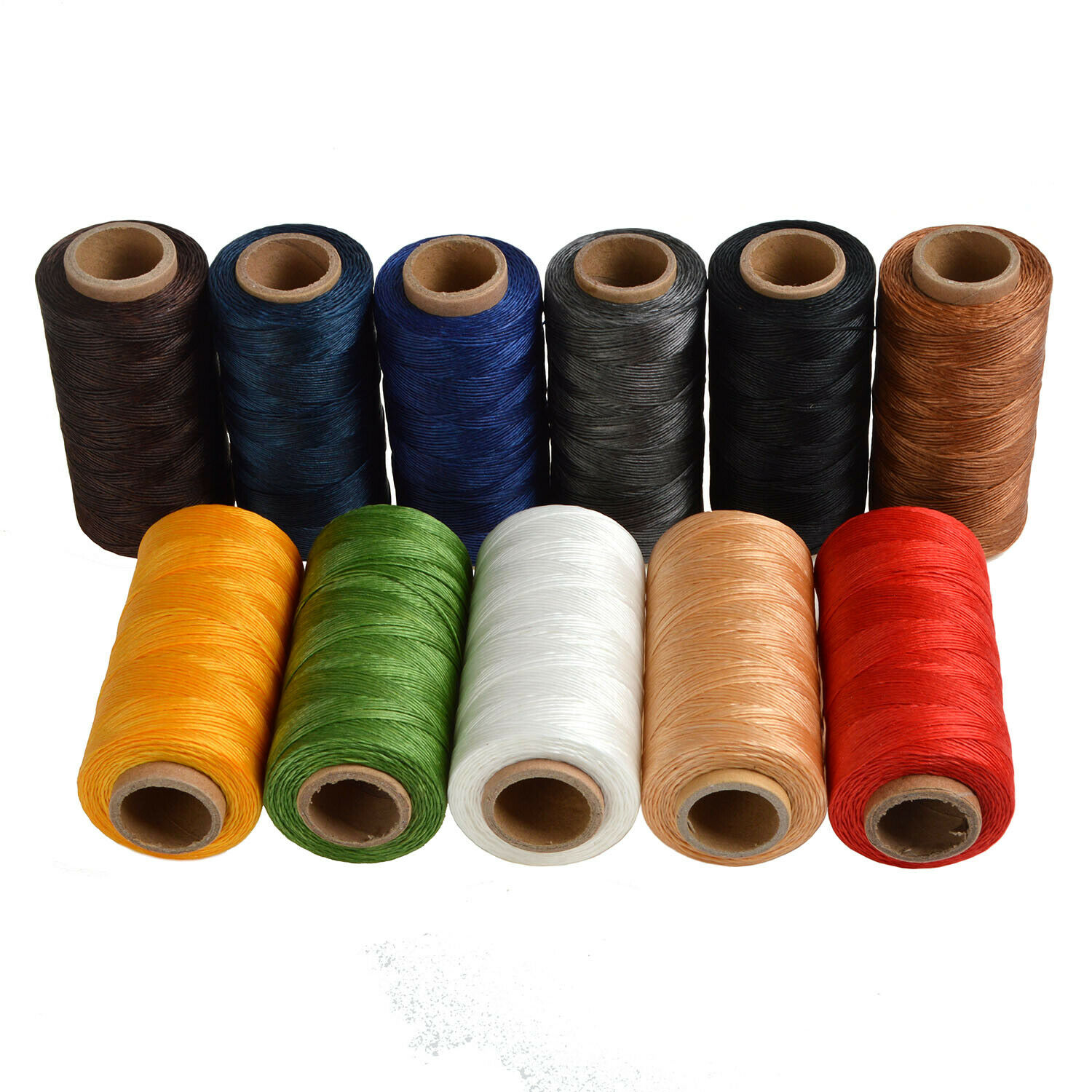 3000t 0.8mm 220m Spool Round Sewing Waxed Leather Threads Stitching Cord Craft