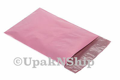 100 12x15.5 Pale Pink Poly Mailers Shipping Envelope Boutique Shipping Bags