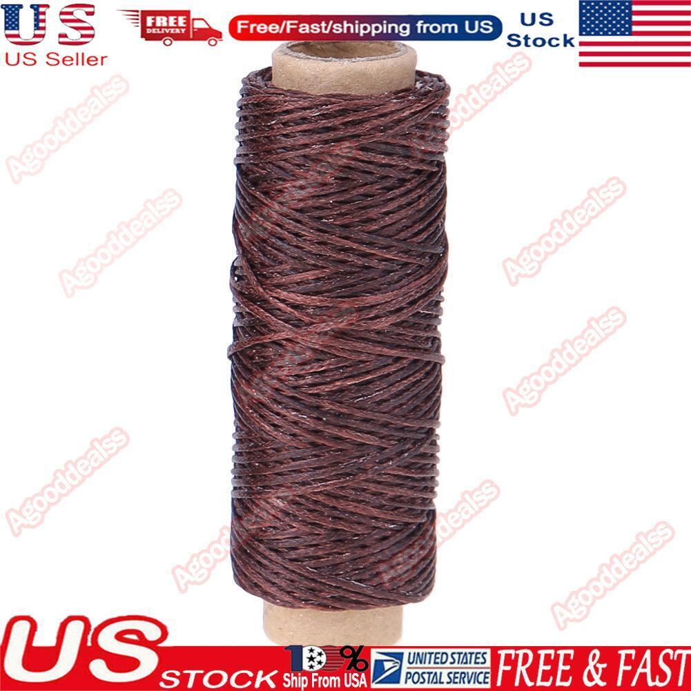 150d 50m Wax Line Diy Handmade Wear-proof Leather Sewing Flat Wax Thread(5)