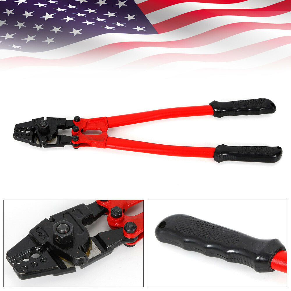 340mm Crimping Tool For Wire Rope Cable Swage Hand Swager 1/8" Gap Swaging
