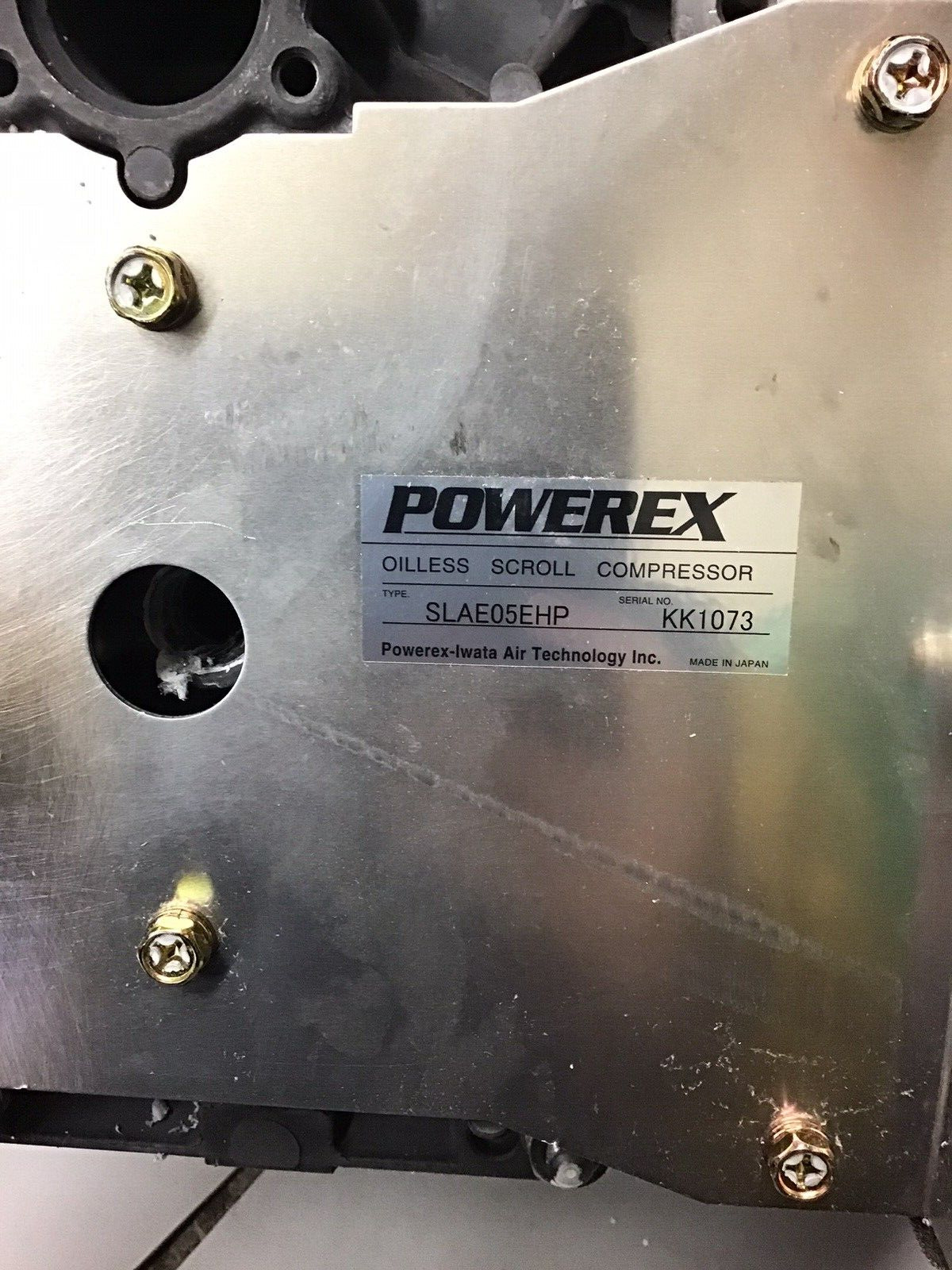 Powerex Slae05ehp Oilless Scroll Compressor (r6)