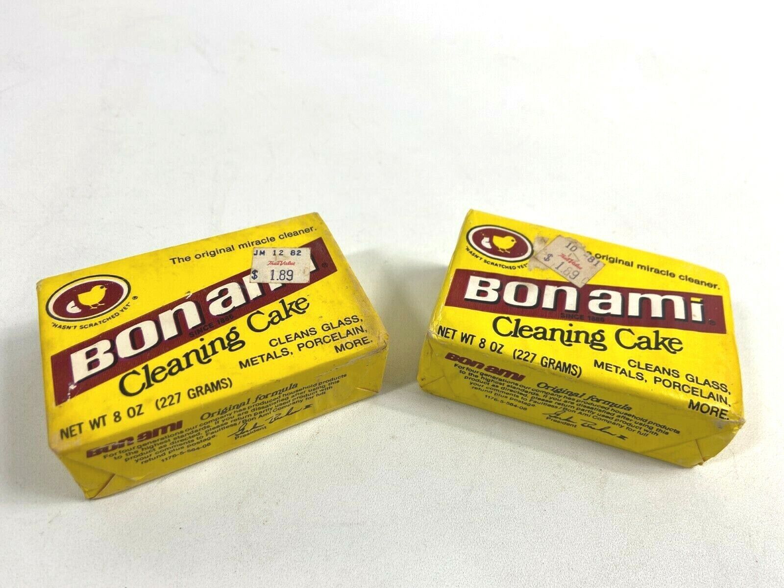 Vintage Bon Ami Cleaning Cakes 8 Oz Nos Discontinued Sealed All Natural Bar Usa